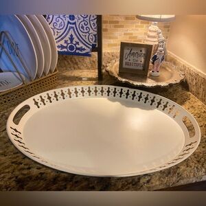 Large Oval Metal IKEA Tray